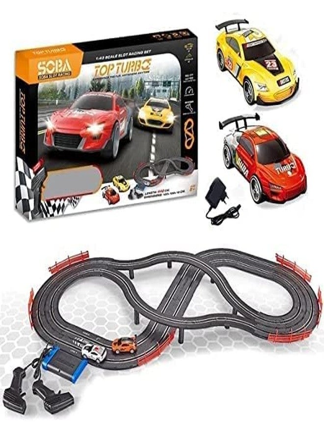 EXOMOON Soba Slot car Hand-Operate Track Cars Stainless Steel Track Set Racing Race Track (Multicolor) - Image 4